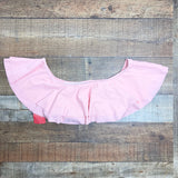 PatPat Bikini Pink Ruffle Top and Palm Print Bottom Bikini Set NWT- Size M (sold as set)