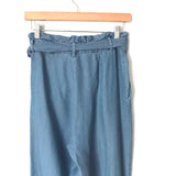 DO + BE Chambray Paperbag Pants- size S (Inseam 26.5”)