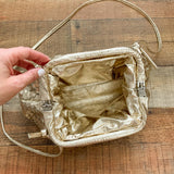 Gold Metallic Handbag (Like New Condition!)