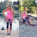 Albion Antigua Print Workout Capris- Size XS