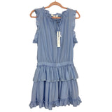 Mustard Seed Blue Ruffle Tiered Dress NWT- Size M