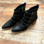 CCOCCI Black Stud Buckle Booties- Size 7.5 (Great Condition)