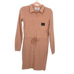 Kittenish x Juicy Couture Pink Button Up Drawstring Waist Dress NWT- Size XS (sold out online)