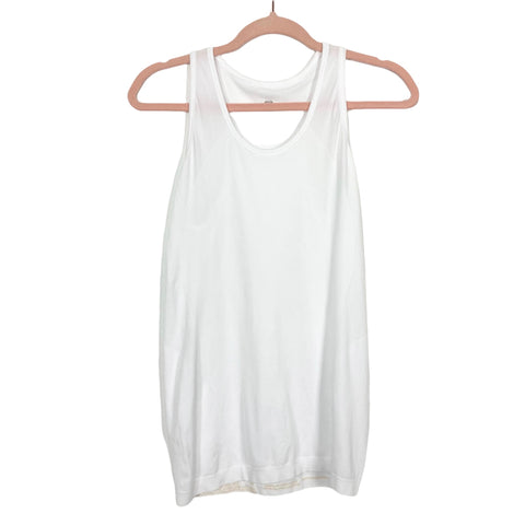 Sweaty Betty White Racerback Tank- Size M