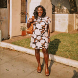 ASOS DESIGN Shiny Cognac Block Mules- Size 9 (See Notes)