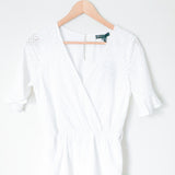 Gibson White Eyelet Romper NWT- Size XXS Petite