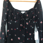 Leith Black Ditsy Floral Dress NWT- Size XS