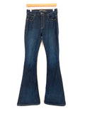 Express Bell Flare High Rise Dark Wash- Size 4R