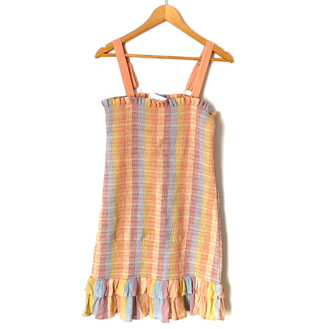 American Eagle Pastel Smocked Ruffle Dress NWT- Size M