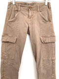 J Brand Taupe Fitted Cargo Pants- Size 26 (Inseam 27”)