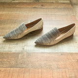 Franco Sarto Snakeskin Print Leather Loafers- Size 6.5 (LIKE NEW)