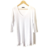 Nally & Millie White 3/4 Length Sleeve Top- Size S