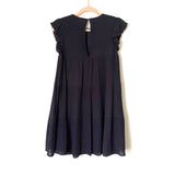 La'Ven Navy Ruffle Sleeve Tiered Dress NWOT- Size XS (sold out online)