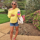 Free People Yellow Sweater- Size XS