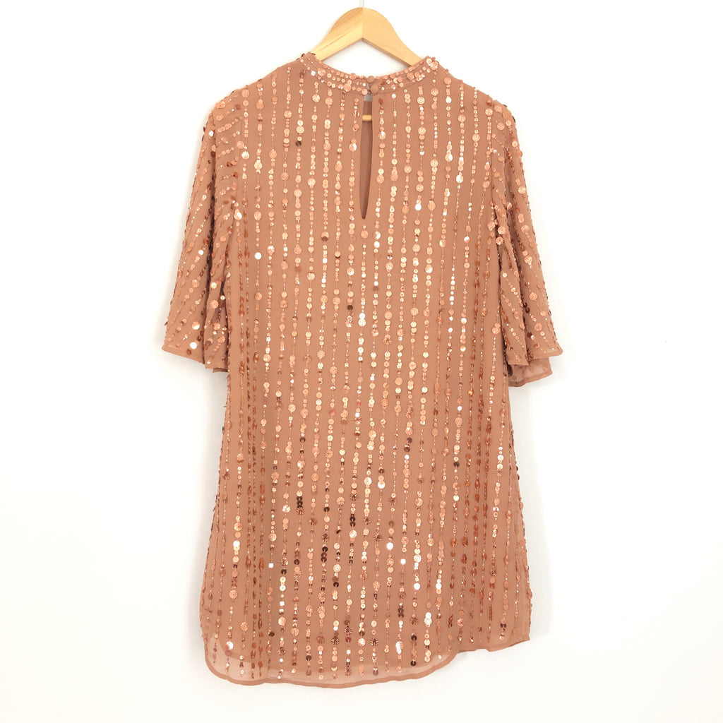River Island Sequin Shift Dress- Size 4 – The Saved Collection