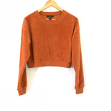Forever 21 Rust Ribbed Velvet Sweater NWT- Size S