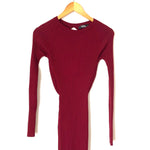 Hera Collection Ribbed Exposed Twist Back Sweater Midi Dress- Size S (sold out online)