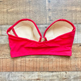 Eloquii Red Bustier Underwire Strapless Bikini Top- Size 12