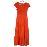 Gibson Look Orange Smocked Bodice  Dress- Size XXS (sold out online)