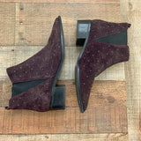 Mark Fisher Purple Stud Booties- Size 10 (See Notes)