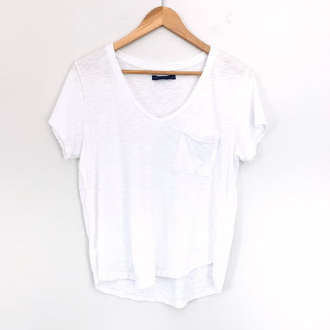 Abercrombie & Fitch White Pocket Tee- Size S