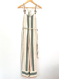 Billabong Striped Wide Leg Crop Jumpsuit- Size S