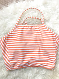 Albion Swimwear Peachy Keen Switchback Swim Crop Top- Size S