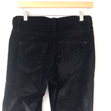 James Jeans Black Velvet Skinny Pants- Size 28 (Inseam 29.5")