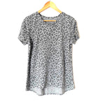 Zoe+Liv Grey Animal Print Tee- Size M