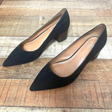 Crown Vintage Black Suede Pumps- Size 9 (see notes)