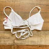 Red Carter White Padded Bikini Top- Size S (see notes)