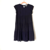 La'Ven Navy Ruffle Sleeve Tiered Dress NWOT- Size XS (sold out online)