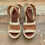 Tory Burch Suede Espadrille Sandals- Size 7