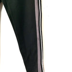 M&S Collection Black Leggings with Side Stripes- Size 4