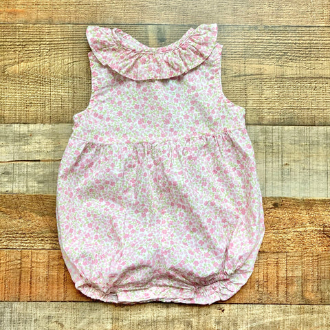 Funtasia! Too...Dallas Pink Floral Collared Bubble- Size 12M