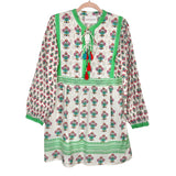 Harringtons White Floral Tassel Tie Dress NWT- Size XS