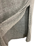 Z Supply Gray Heather Sleeveless Cinched Side Wrap Hem Dress- Size S