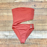 House of Harlow Strapless Ribbed Side Cutout One Piece- Size S (sold out online)