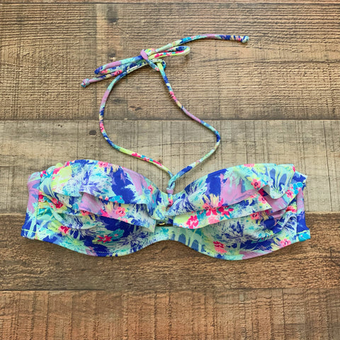 Victoria's Secret Bright Patterned Halter Swim Top- Size 34B (We Have Matching Bottom!)