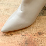 Marc Fisher Grey Leather Side Zip Booties- Size 7 (See Notes)