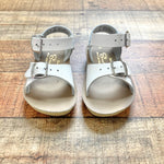 Sun-San White Leather Surfer Sandals- Size 5