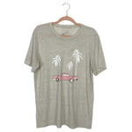 Stone+Rags Cream with Pink Car Tee- Size L