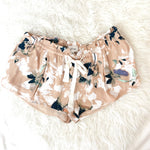 Wilfred Blush Painted Floral Drawstring Shorts- Size S