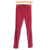 J Brand Red Skinny Jeans- Size 25 (Inseam 29”)