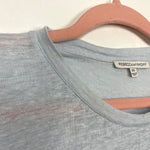 Rebecca Minkoff Light Blue Tassel Hem Top- Size XS (see notes)