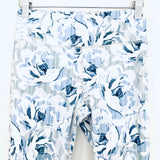 Mono B Light Blue Floral Print Leggings - Size S