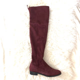 Vince Camuto Maroon Over the Knee Lace Up Boots- Size 8