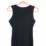 No Brand Black Fitted Front Slit Sleeveless Maxi Dress- Size M