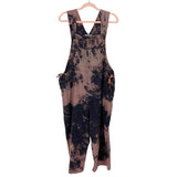 Brilliant Stranger Bleached with Colorful Side Tie Adjustable Length Straps Overalls- Size ~S/M (see notes)
