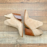 Vince Camuto Beige Suede Bibestie Bootie- Size 7.5 (See Notes)